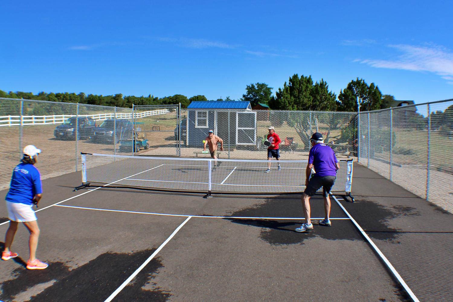 Private Pickleball Court at The Inn at Pennington Place in Walsenburg
