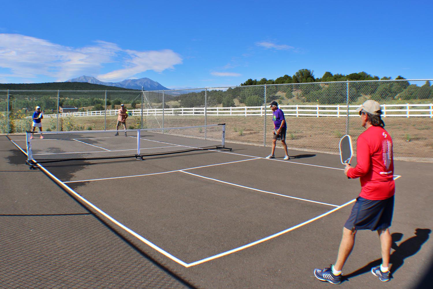 Private Pickleball Court at The Inn at Pennington Place in Walsenburg