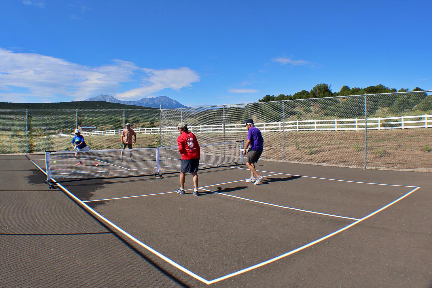 Private Pickleball Court at The Inn at Pennington Place in Walsenburg
