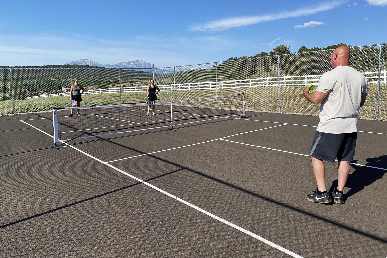 Private Pickleball Court at The Inn at Pennington Place in Walsenburg